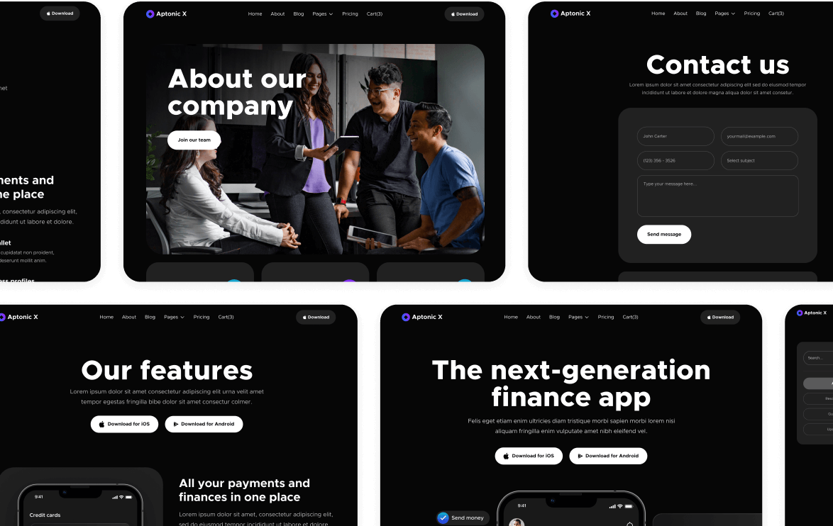 Buy Now On Webflow - Aptonic X Webflow Template