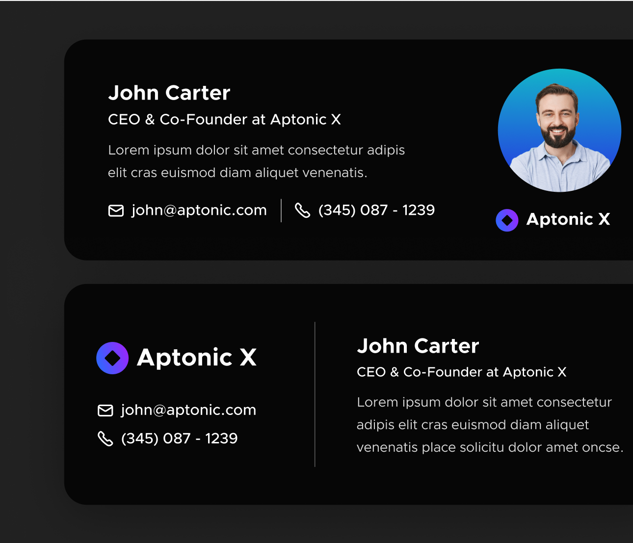 Email Signature - Aptonic X Webflow Template